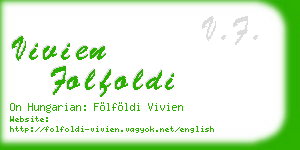 vivien folfoldi business card